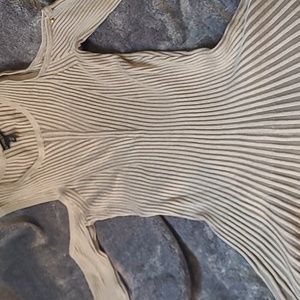 WAS  $80  EXPRESS Cold Shoulder long sleeve knit sweater dress S